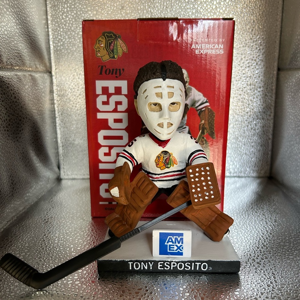 Tony Esposito Bobblehead Chicago Blackhawks 2026 SGA NIB